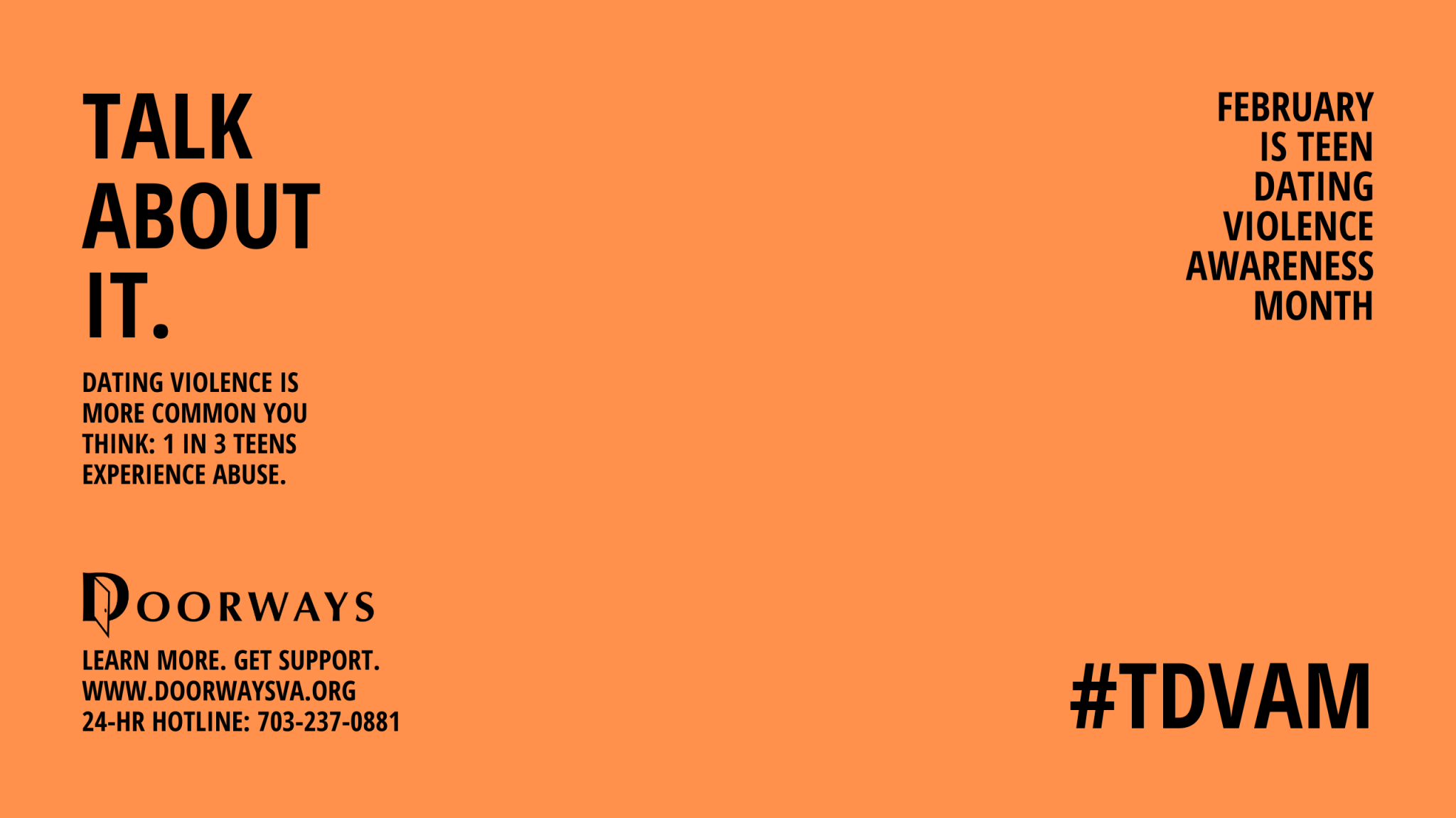 Wear Orange for Teen Dating Violence Awareness Doorways